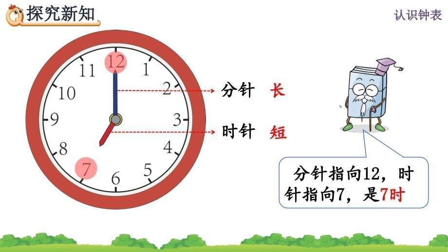 【人教版数学一年级上册】7.1 认识整时 课件PPT_第5页