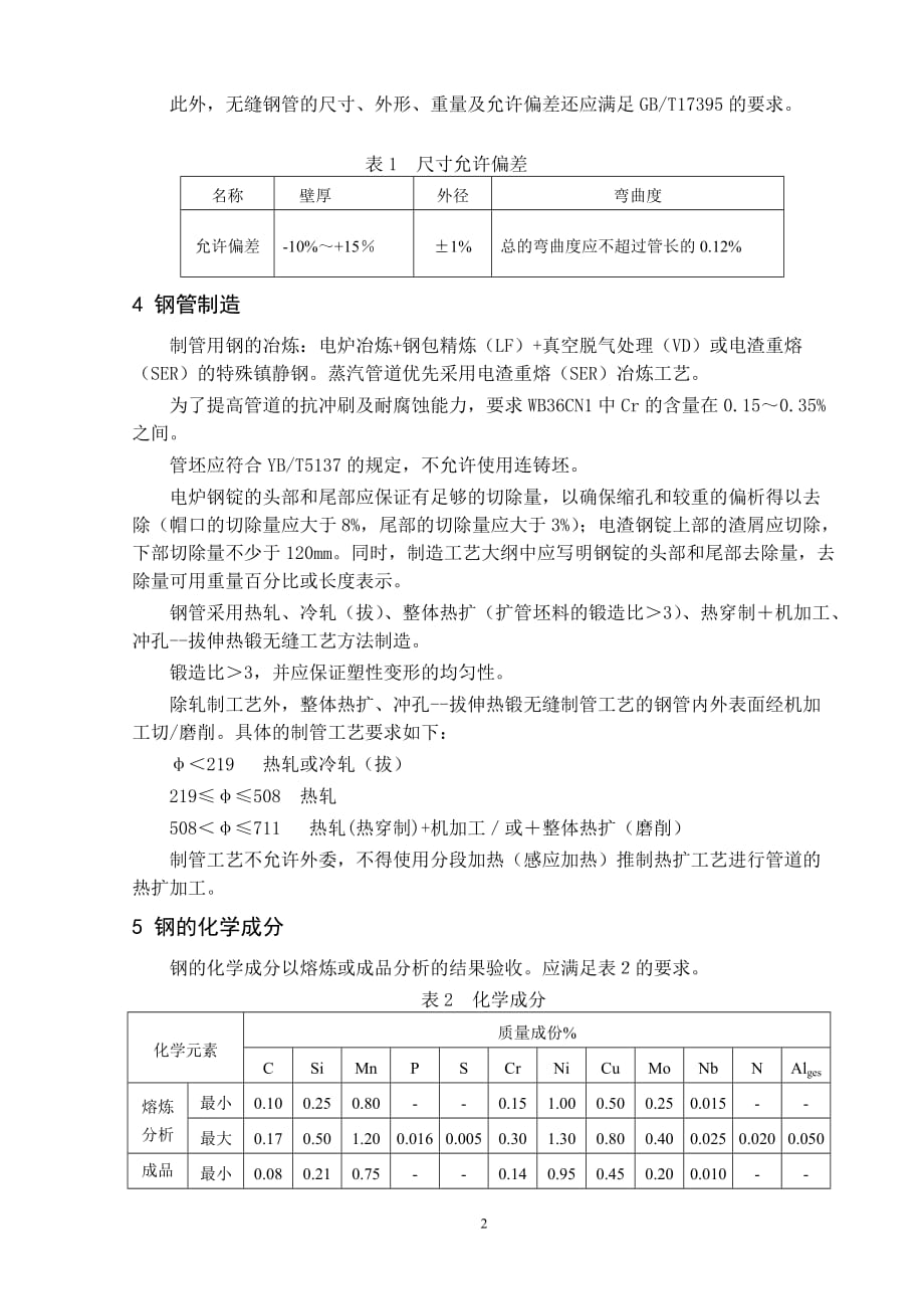 企业采购管理WB36CN1原材料采购技术条件_第2页