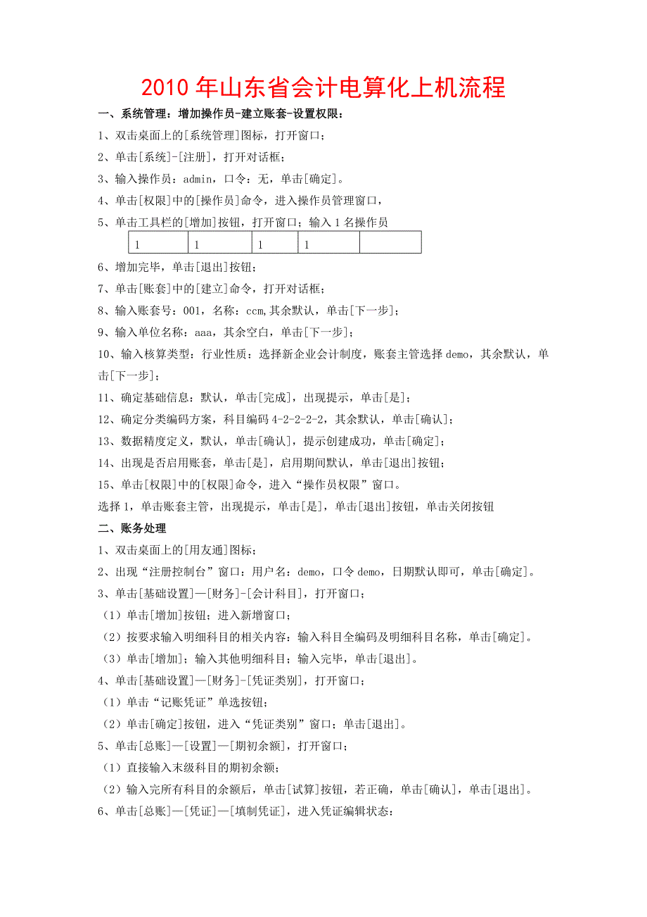 流程管理流程再造某某某年某某会计电算化上机流程_第1页