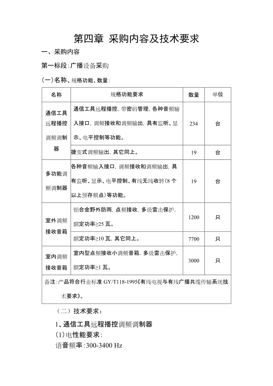 企业采购管理第四章采购内容及技术要求_第1页