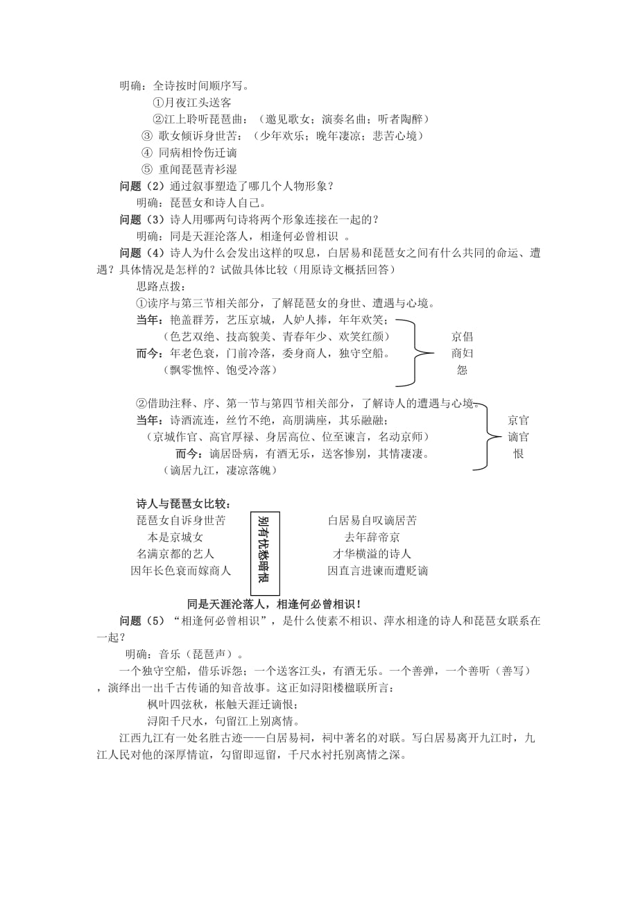 琵琶行优秀教案设计详细_第3页