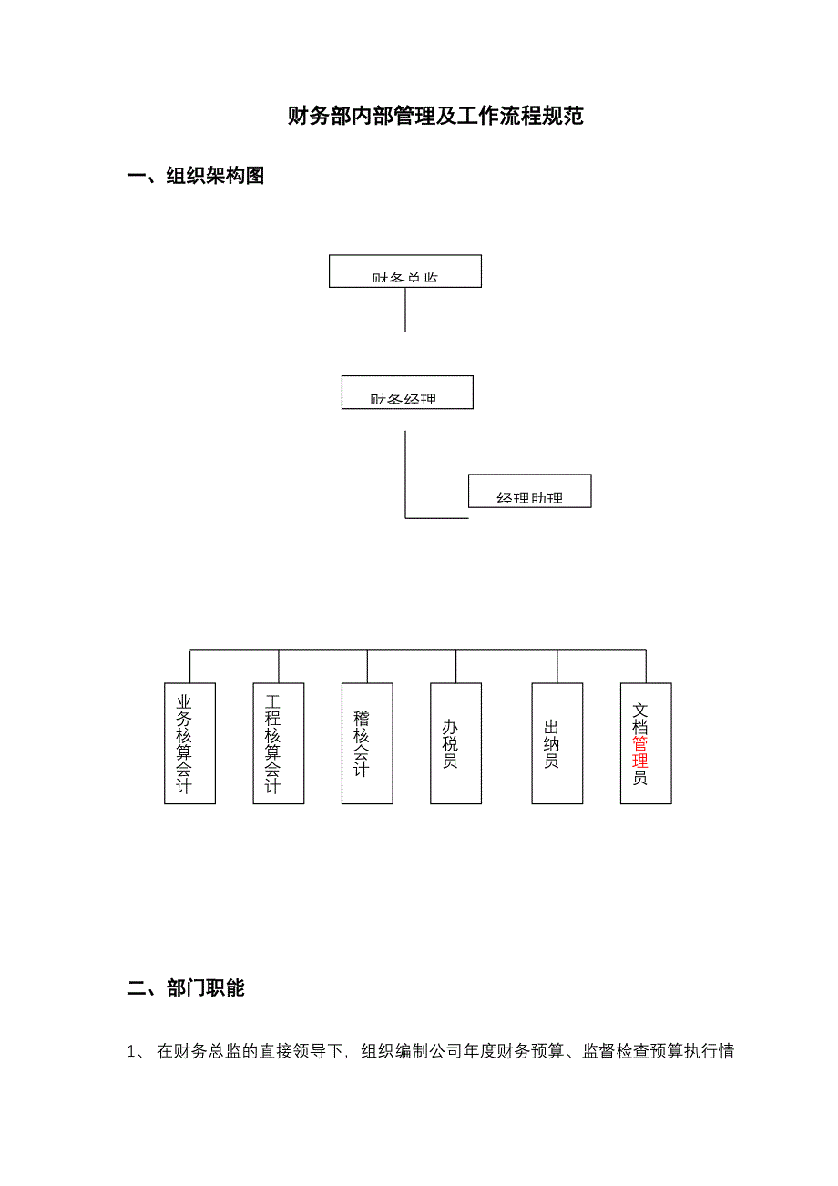 内部管理财务部内部管理与工作流程规范_第1页