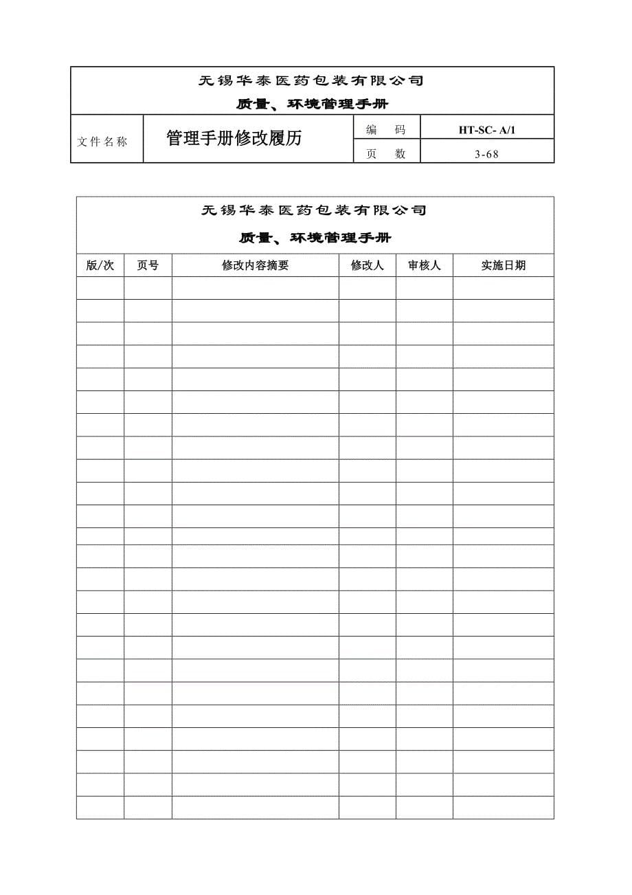 企业管理手册质量、环境管理手册_第5页