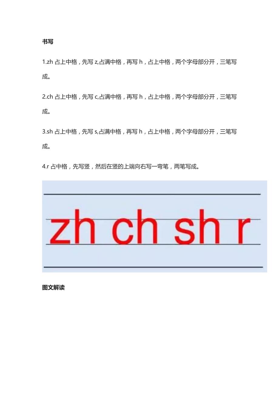 [荐]部编版一年级上册汉语拼音8《zh ch sh r》图文讲解+练习_第2页