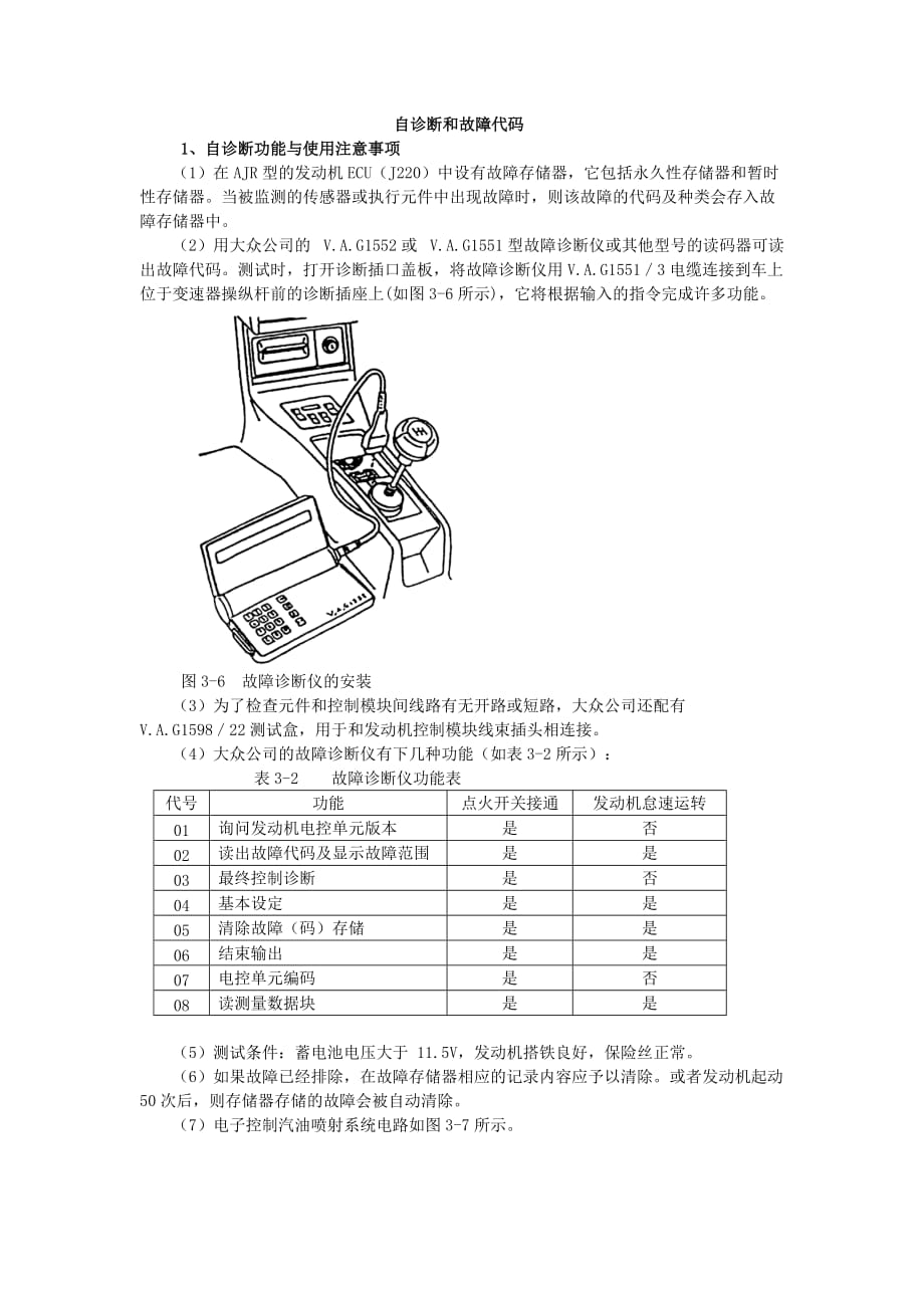 企业管理诊断AJR发动机电路图及自诊断办法含故障码_第1页