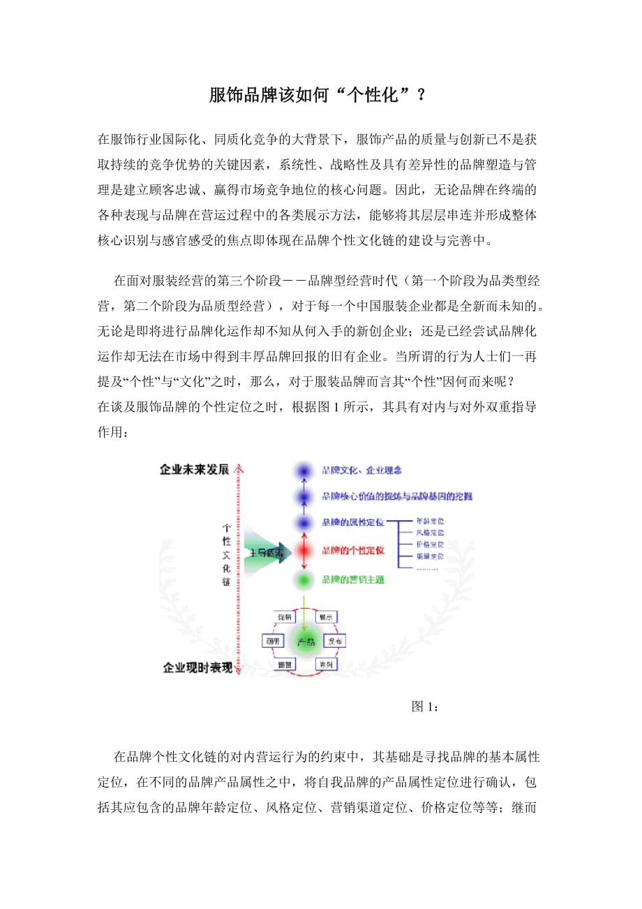 企业发展战略服饰品牌发展战略_第1页