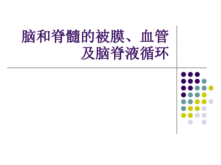 脑脊髓被膜、脑脊液循环复习课程_第1页