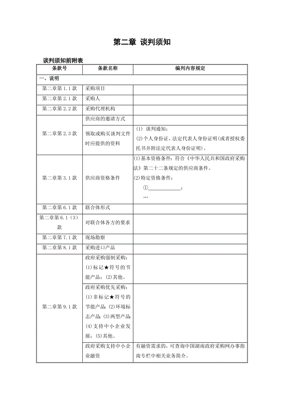 商务谈判政府采购竞争性谈判文件_第4页