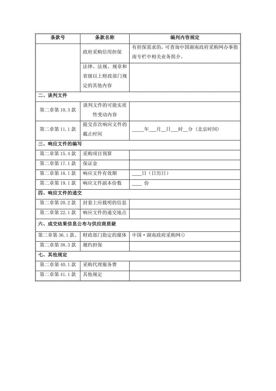 商务谈判政府采购竞争性谈判文件_第5页