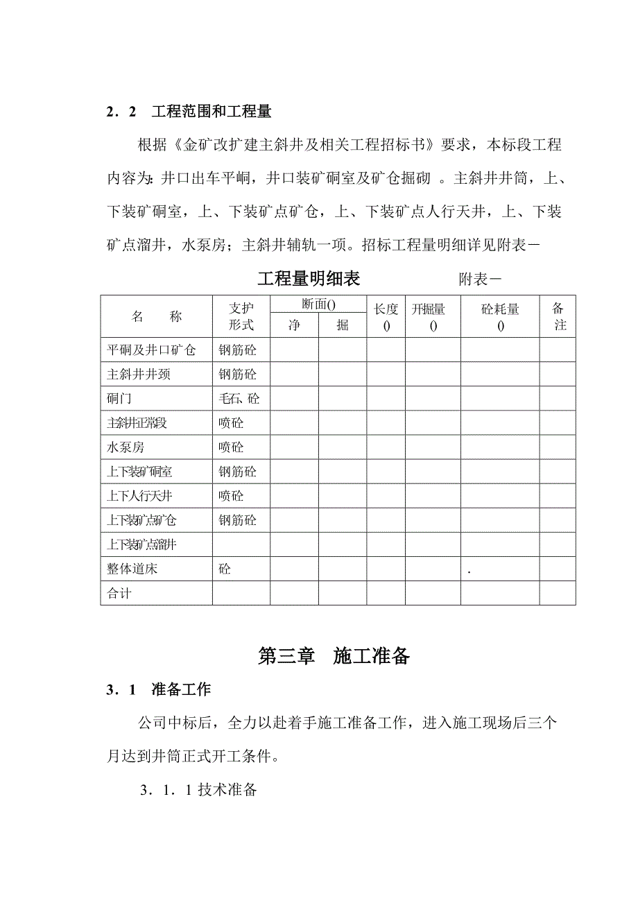 企业组织设计斜井施工组织设计_第3页