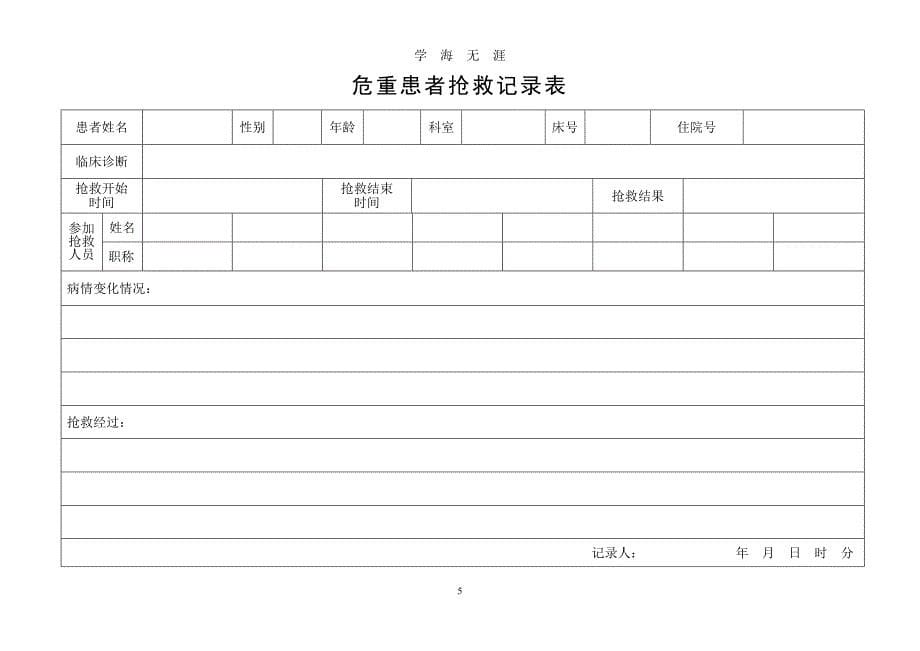 （2020年整理）科室质量管理台账 总.doc_第5页