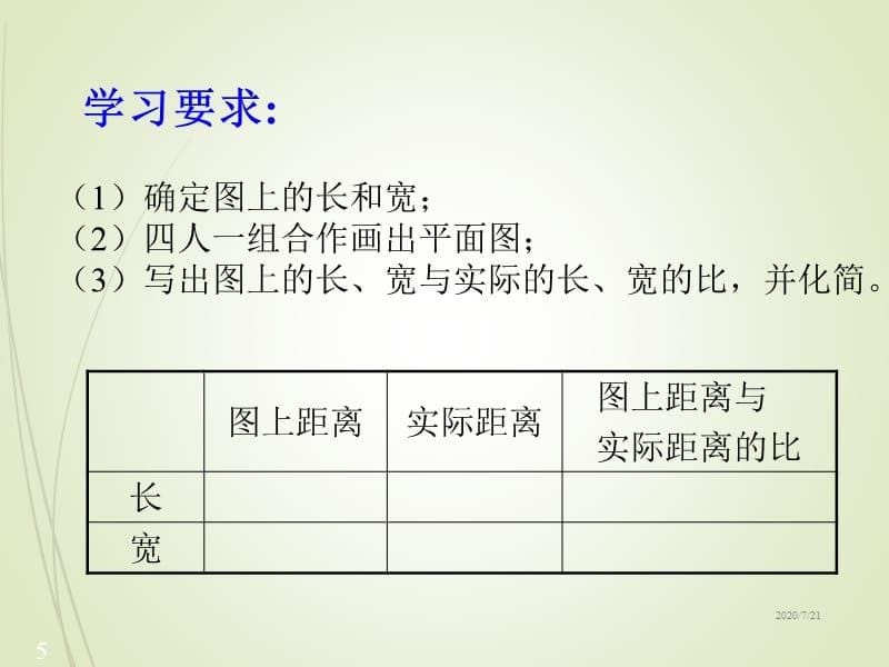 北师大小学数学六年级下册《2.3比例尺 》PPT精品课件 (6)_第5页