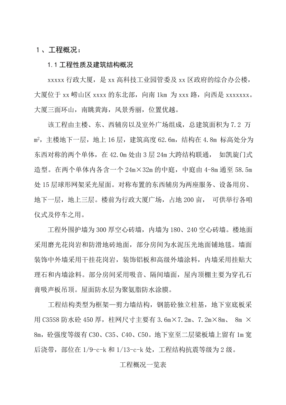 企业组织设计0324行政大厦施工组织设计_第3页