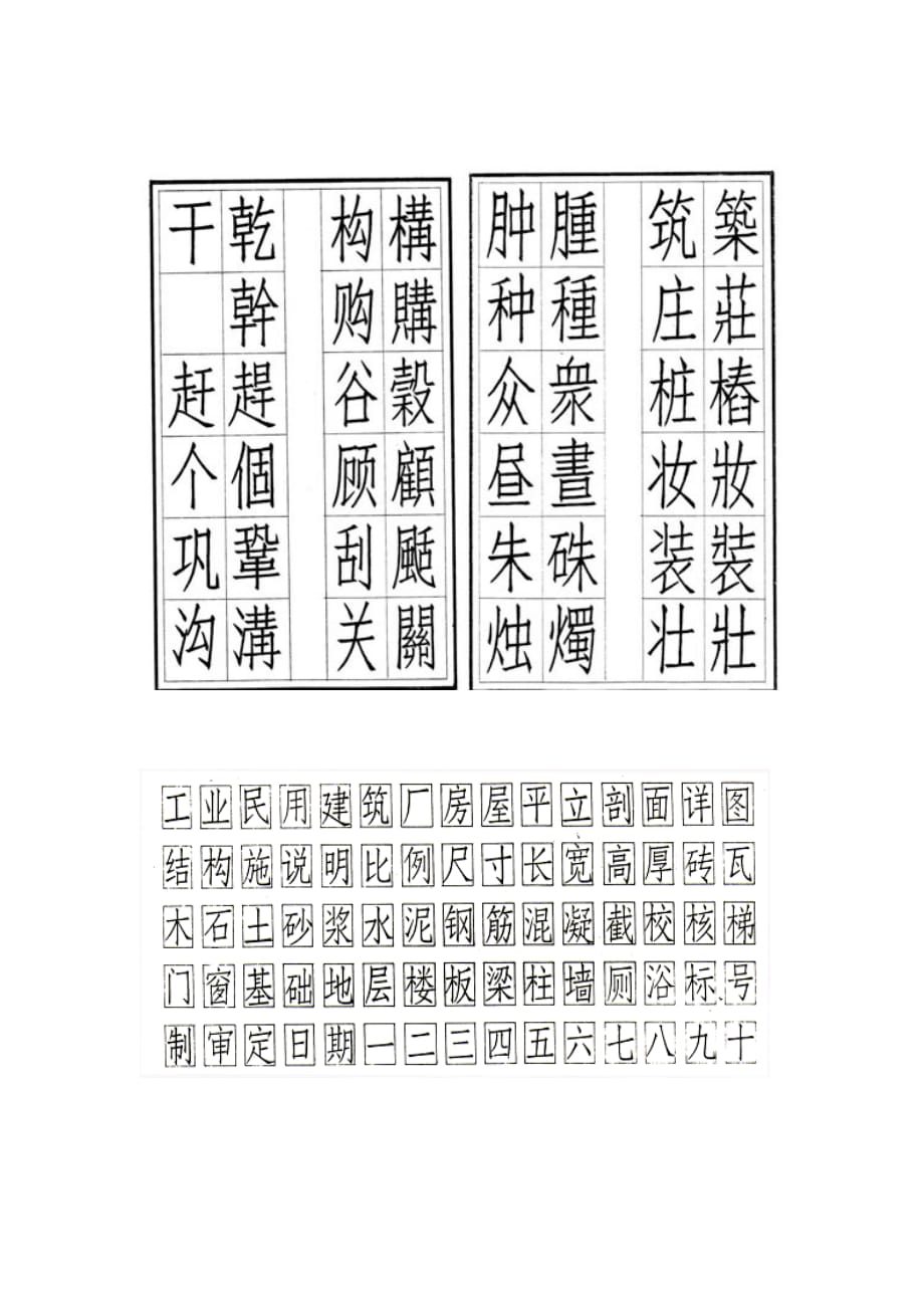 仿宋字工程字练习_第1页