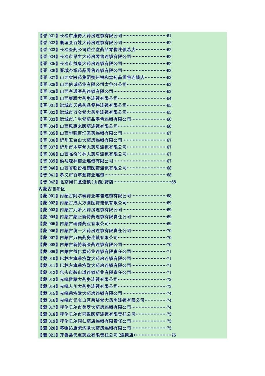 (2020年)连锁经营管理全国连锁名录_第5页