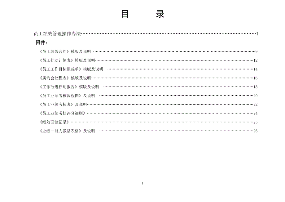 企业管理制度员工绩效管理办法_第1页