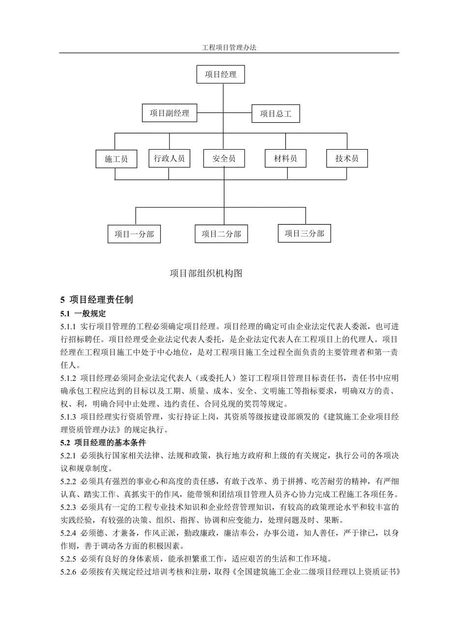 企业管理制度某装饰公司工程部管理制度_第5页