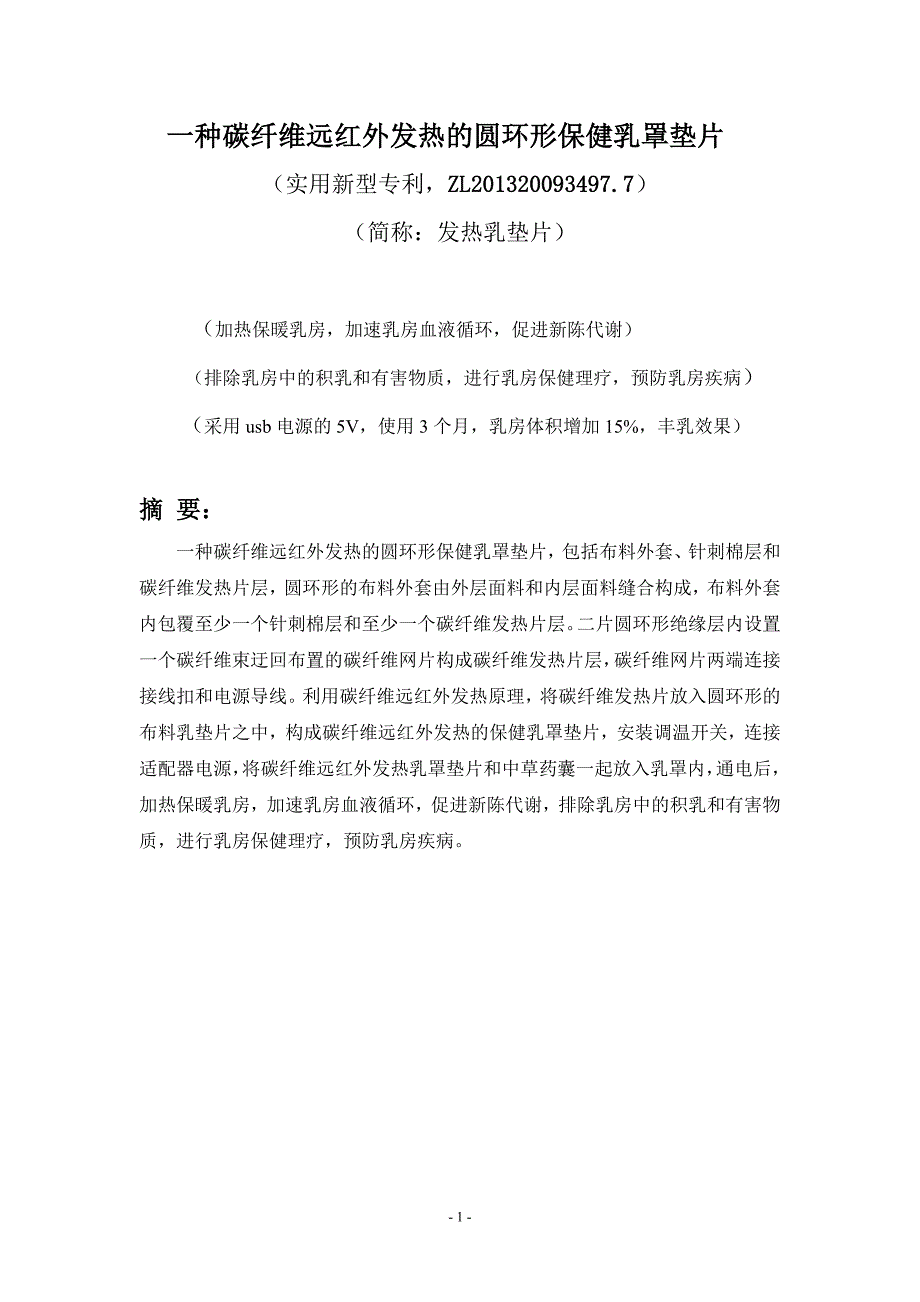 商业计划书碳纤维胸罩保健垫片创业计划书文摘_第2页