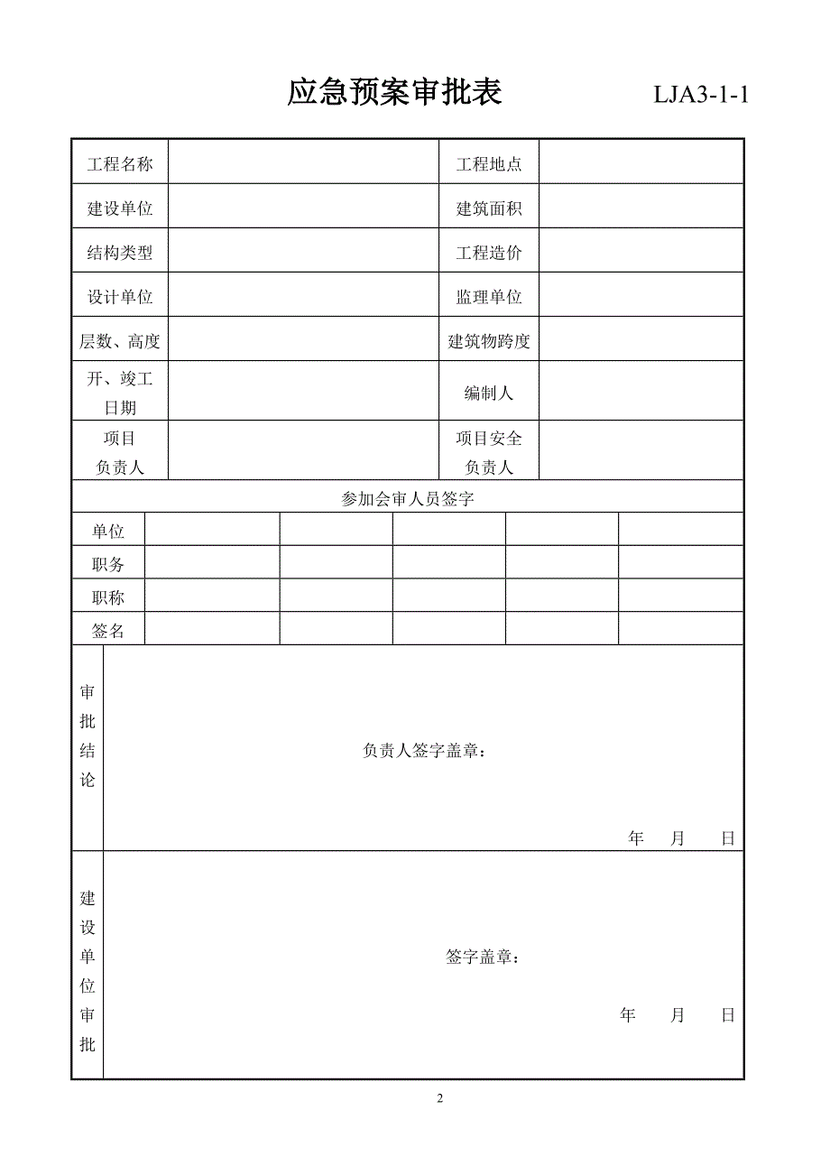 企业应急预案项目部环境安全应急预案样本_第2页