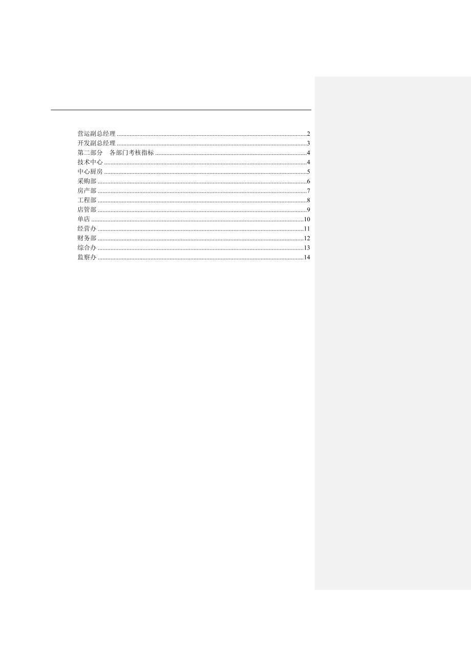 企业管理制度沙锅餐饮公司绩效考核管理办法1_第3页