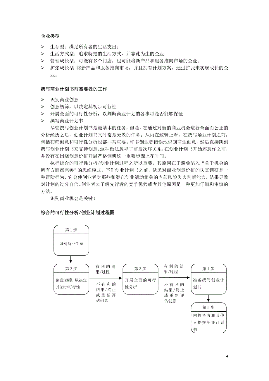 商业计划书创业计划从创意到执行方案_第4页