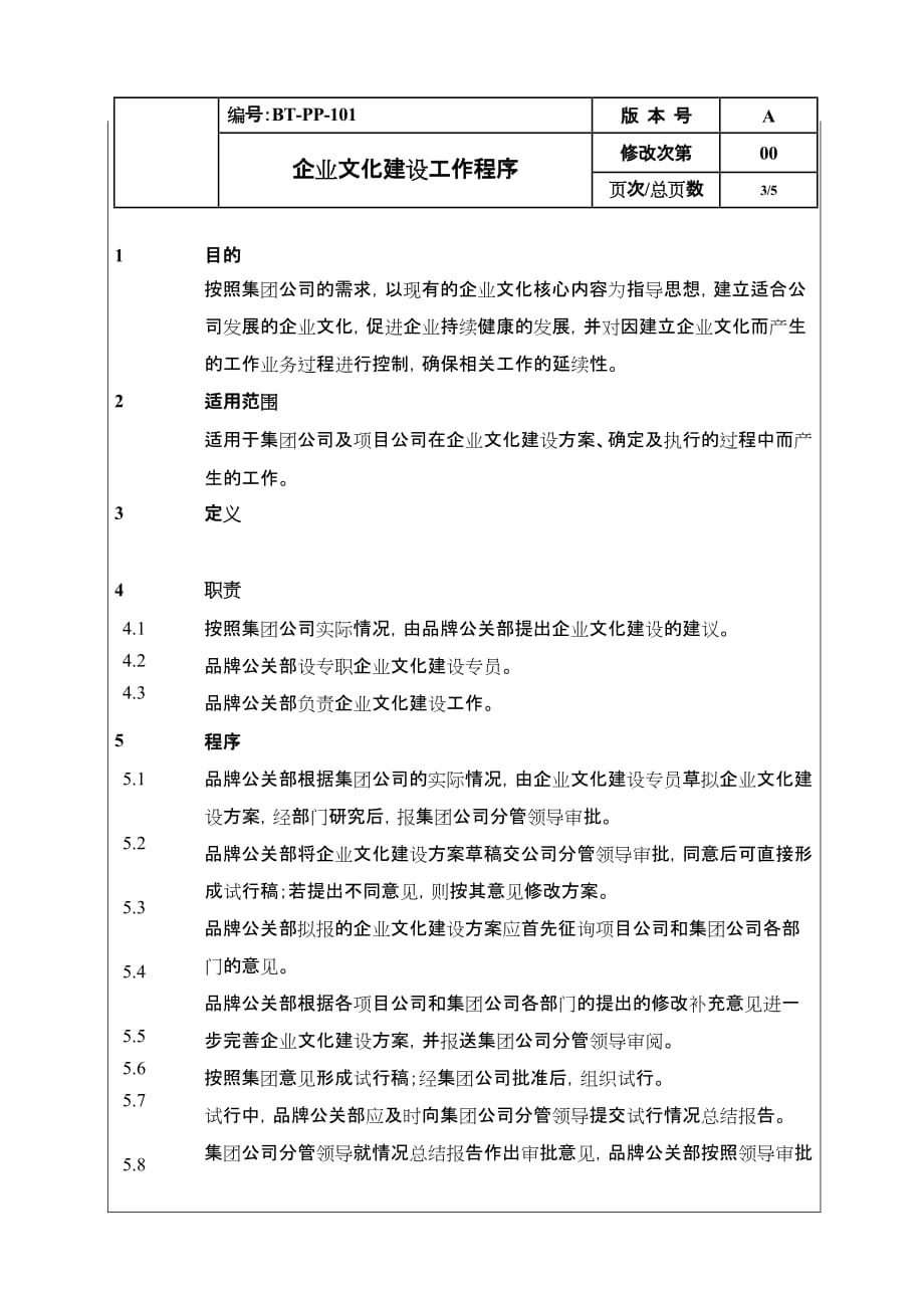 企业文化BTPP101企业文化建设工作程序_第3页