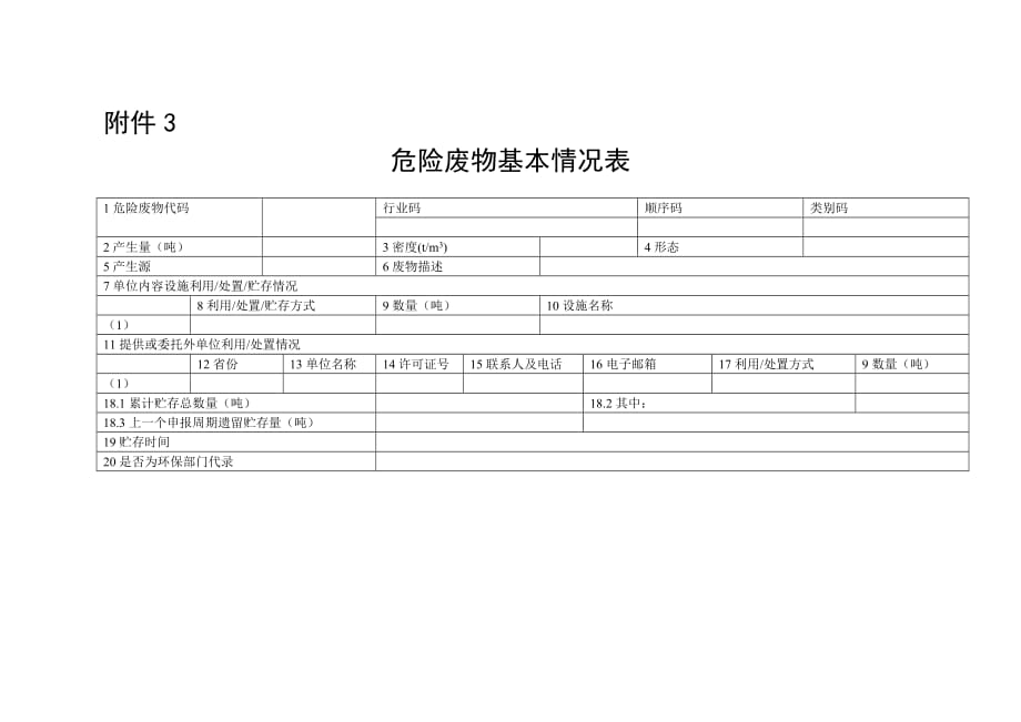 危险废物基本情况表_第1页