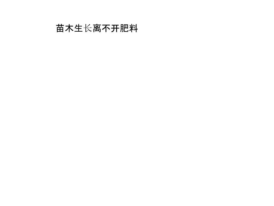 苗木生长离不开肥料课件_第1页