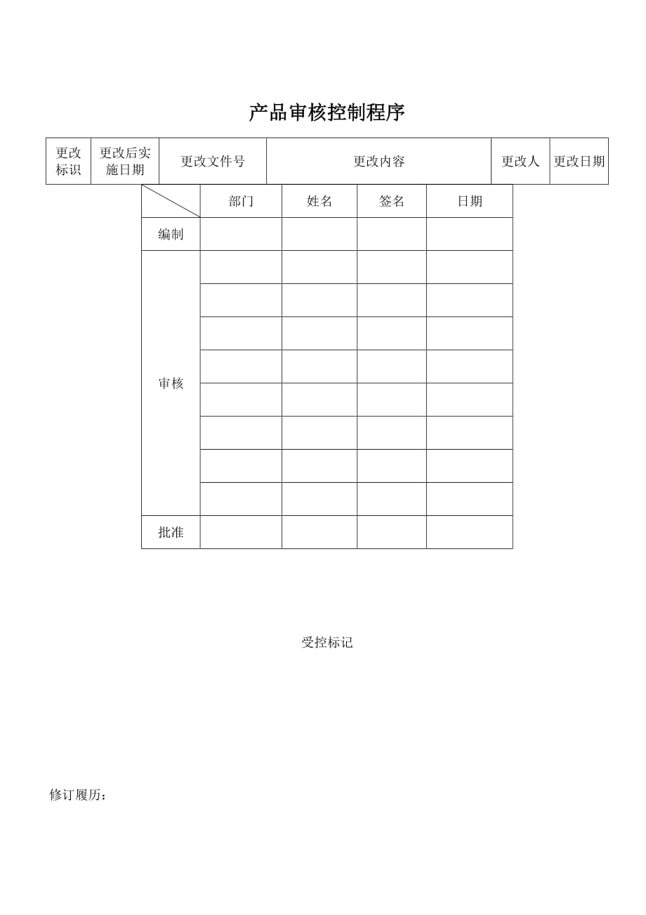 (2020年)产品管理产品规划dxc产品审核控制程序_第1页