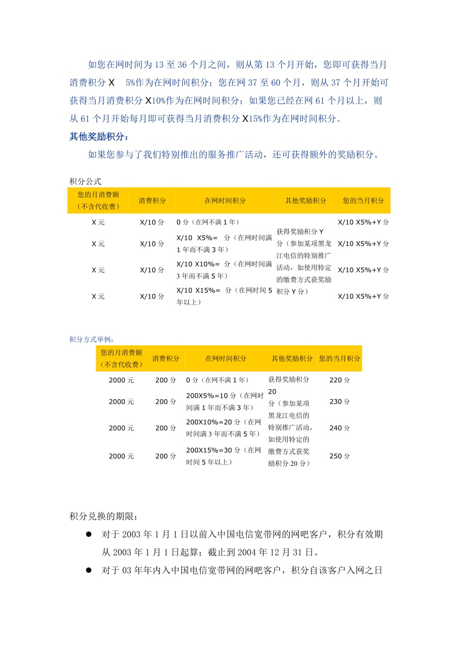 商业计划书中国电信星级网吧积分计划书_第3页