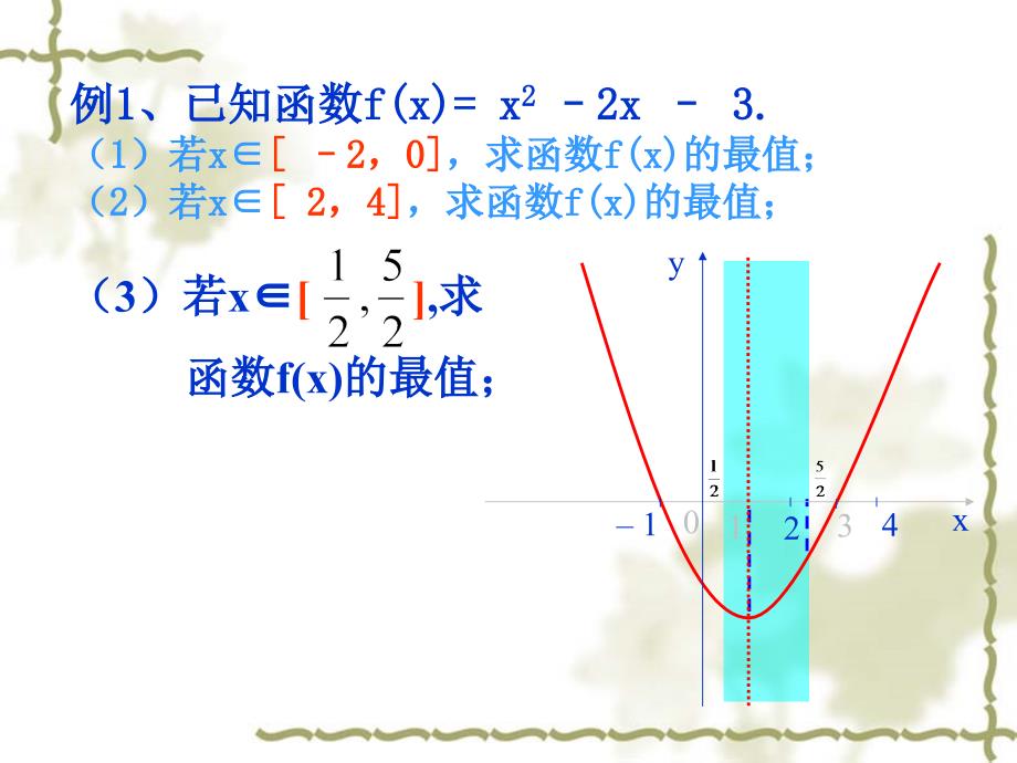 闭区间上二次函数的值域课件_第4页