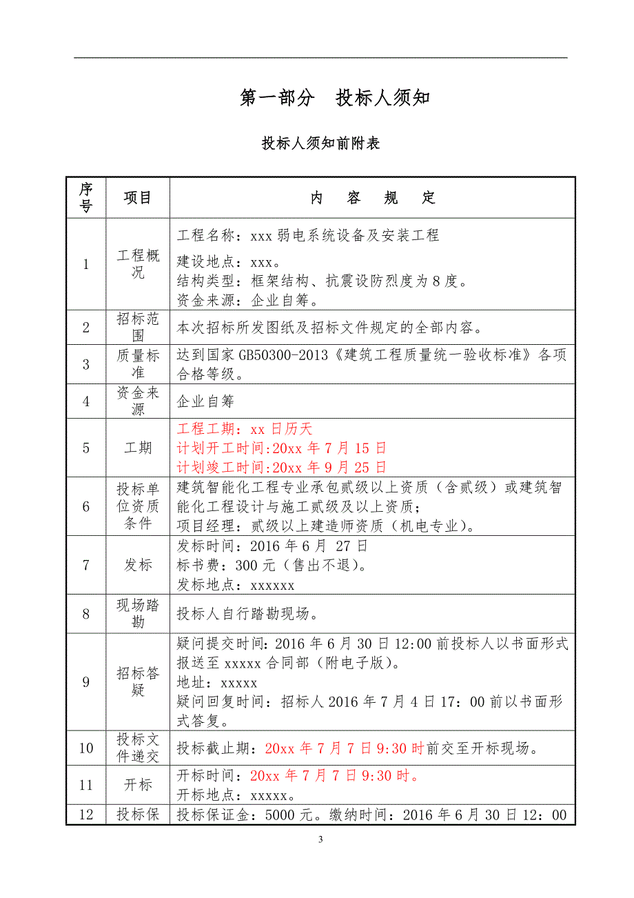 (2020年)标书投标办公场地弱电系统设备及安装工程招标文件_第3页