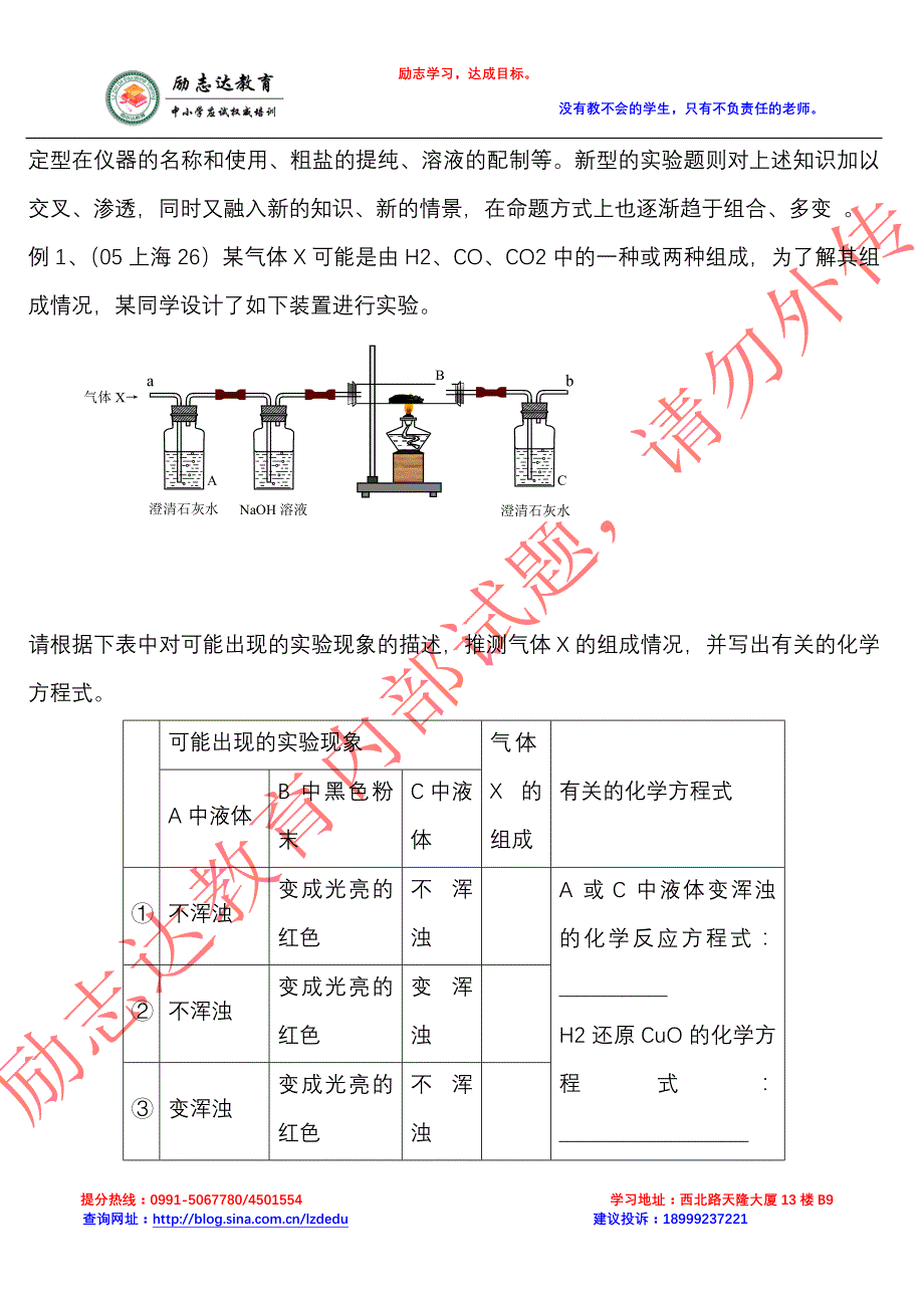 关于物质的化学变化的复习（乌鲁木齐中考）_第4页