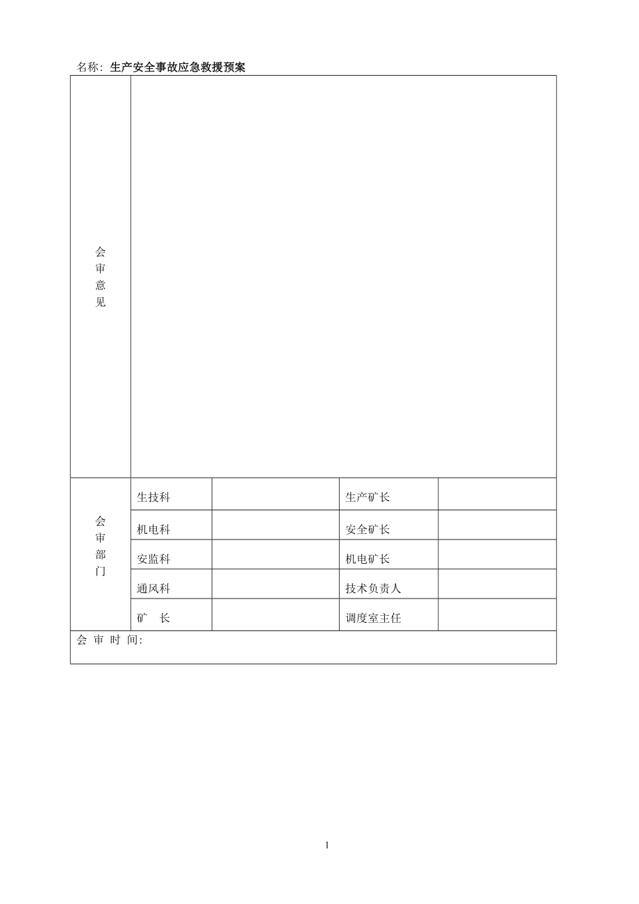 企业应急预案某煤矿生产安全事故应急预案_第2页