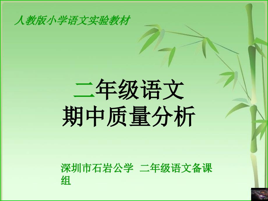 深圳市石岩公学二年级语文备课组教学讲义_第1页