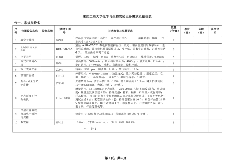 (2020年)标书投标某市工商大学化学与生物实验设备招标书_第3页