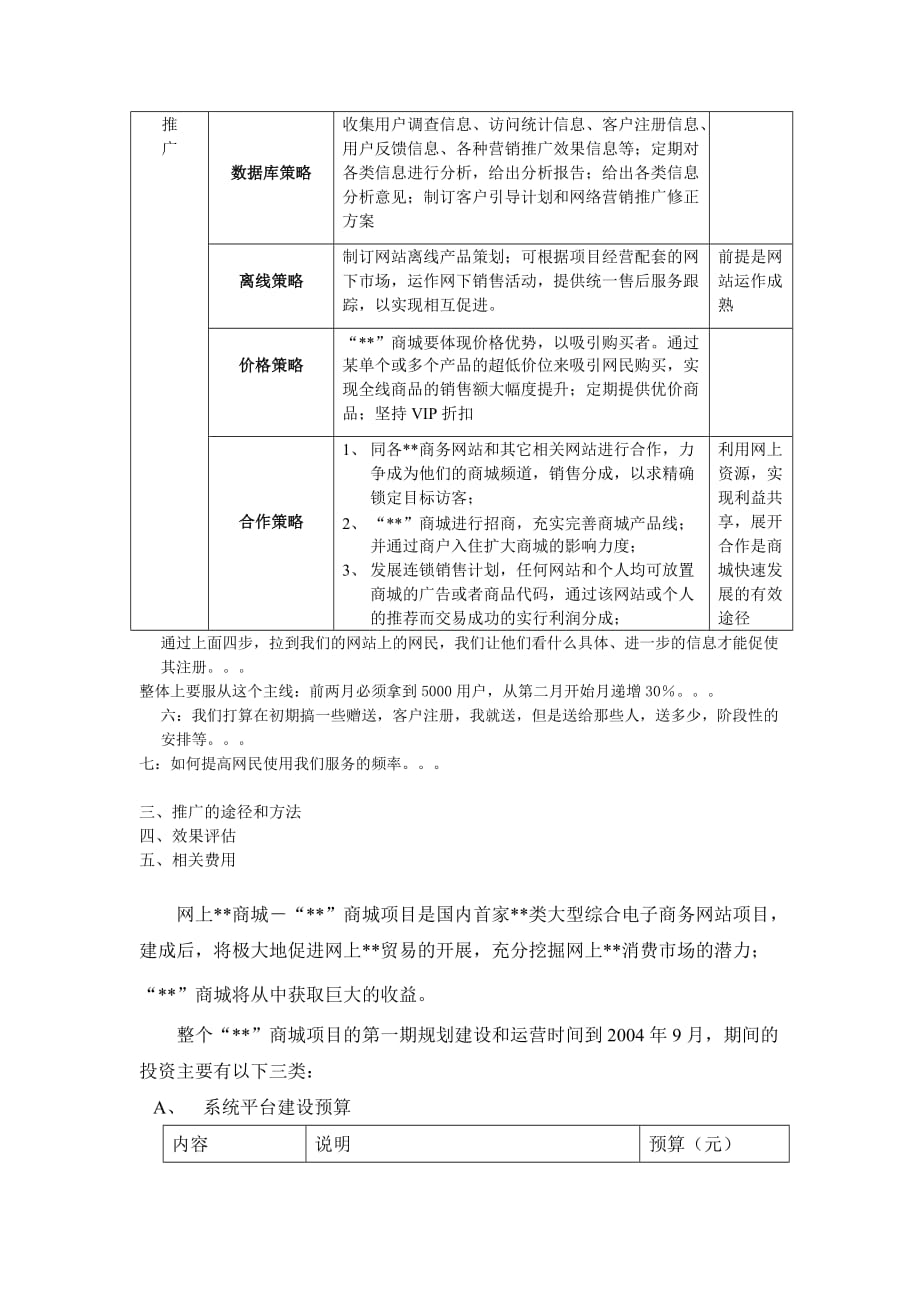 项目管理项目报告项目网络广告预算方案_第2页