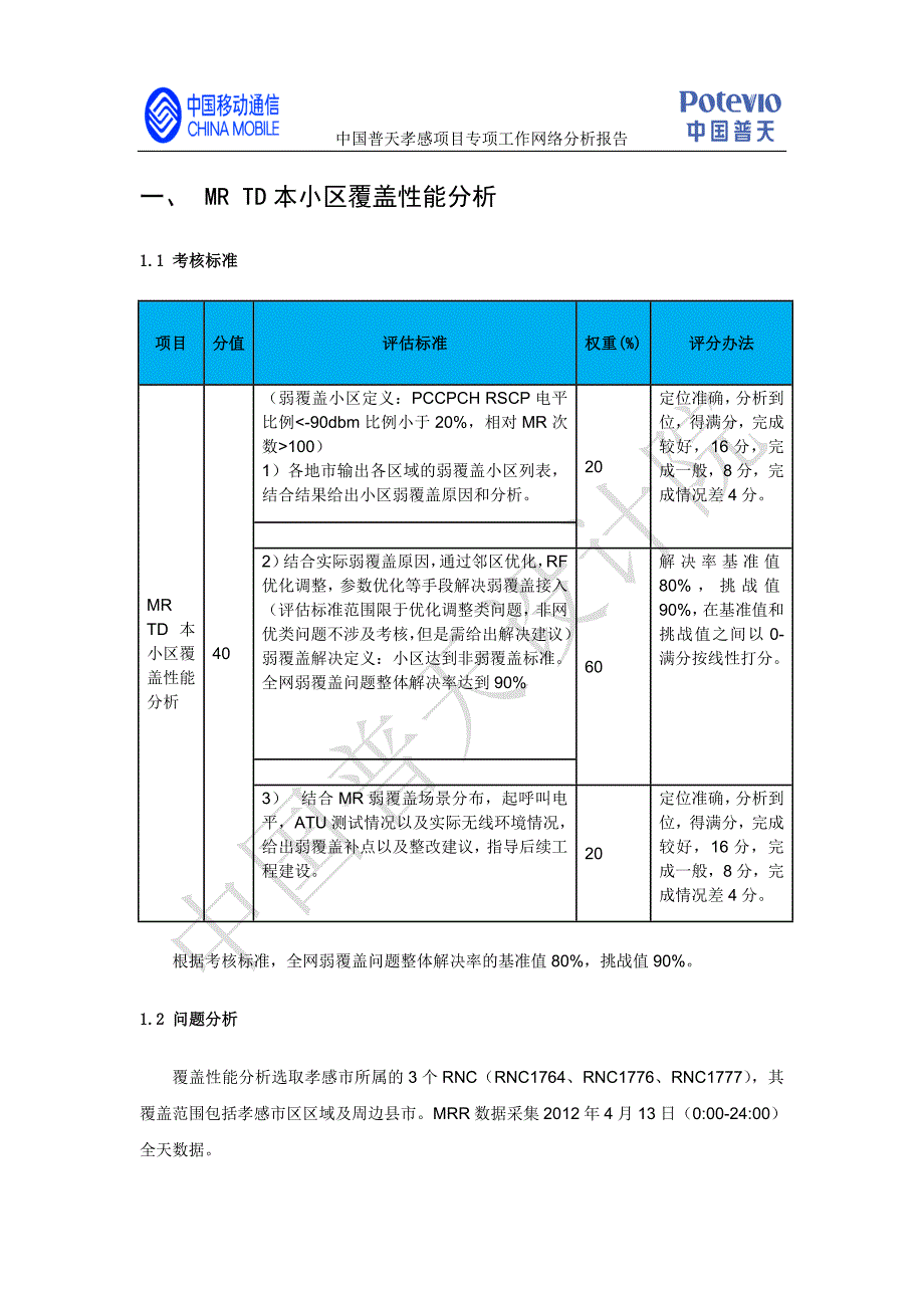 项目管理项目报告中国普天孝感项目MRR专项分析报告_第3页