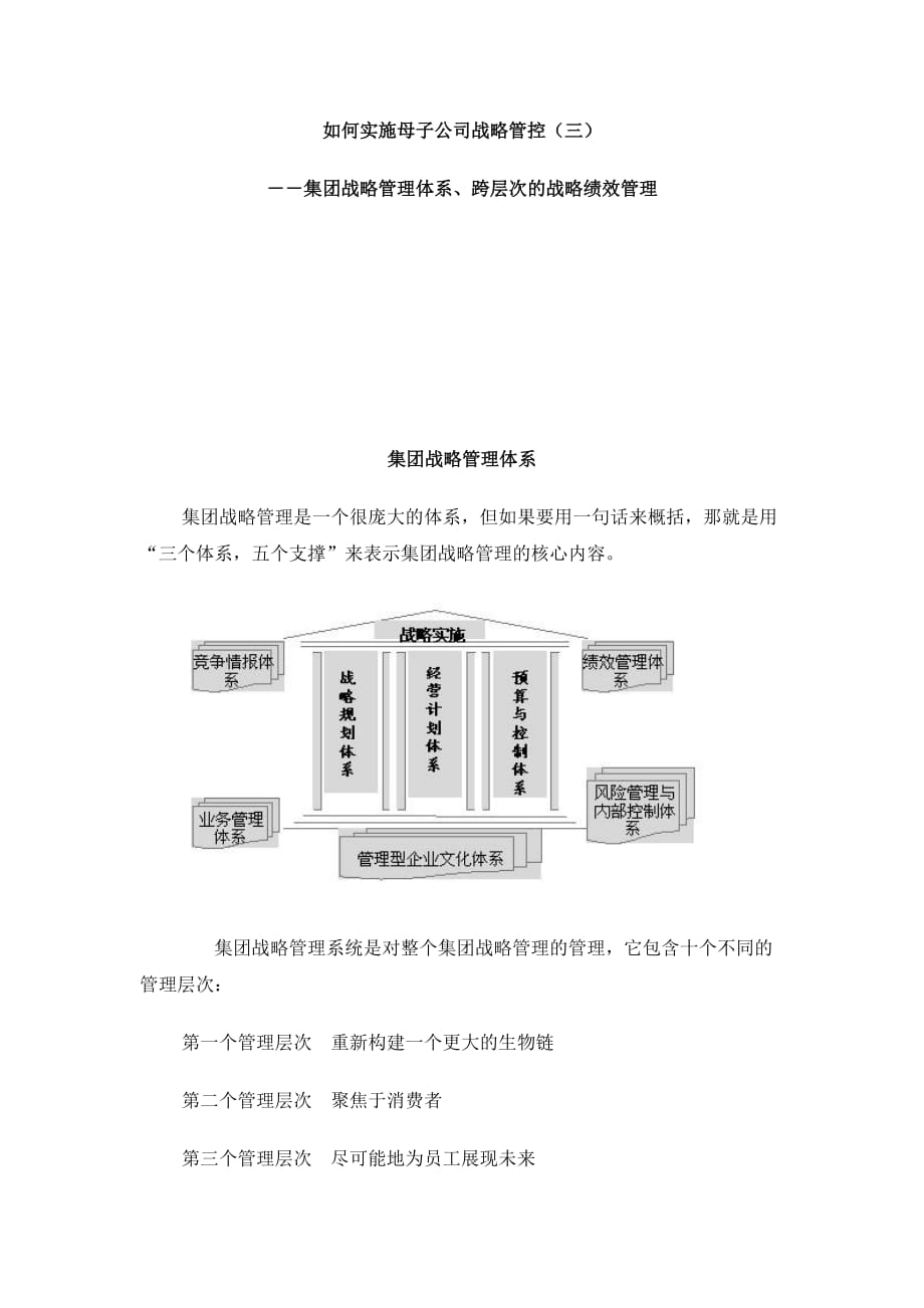 战略管理集团战略管控和实施_第1页