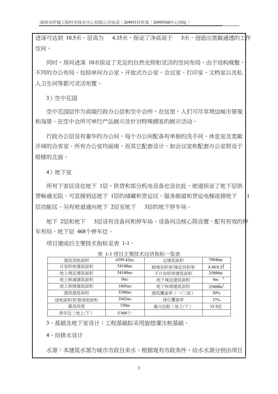 项目管理项目报告大厦建设项目建设项目环境影响报告表_第5页