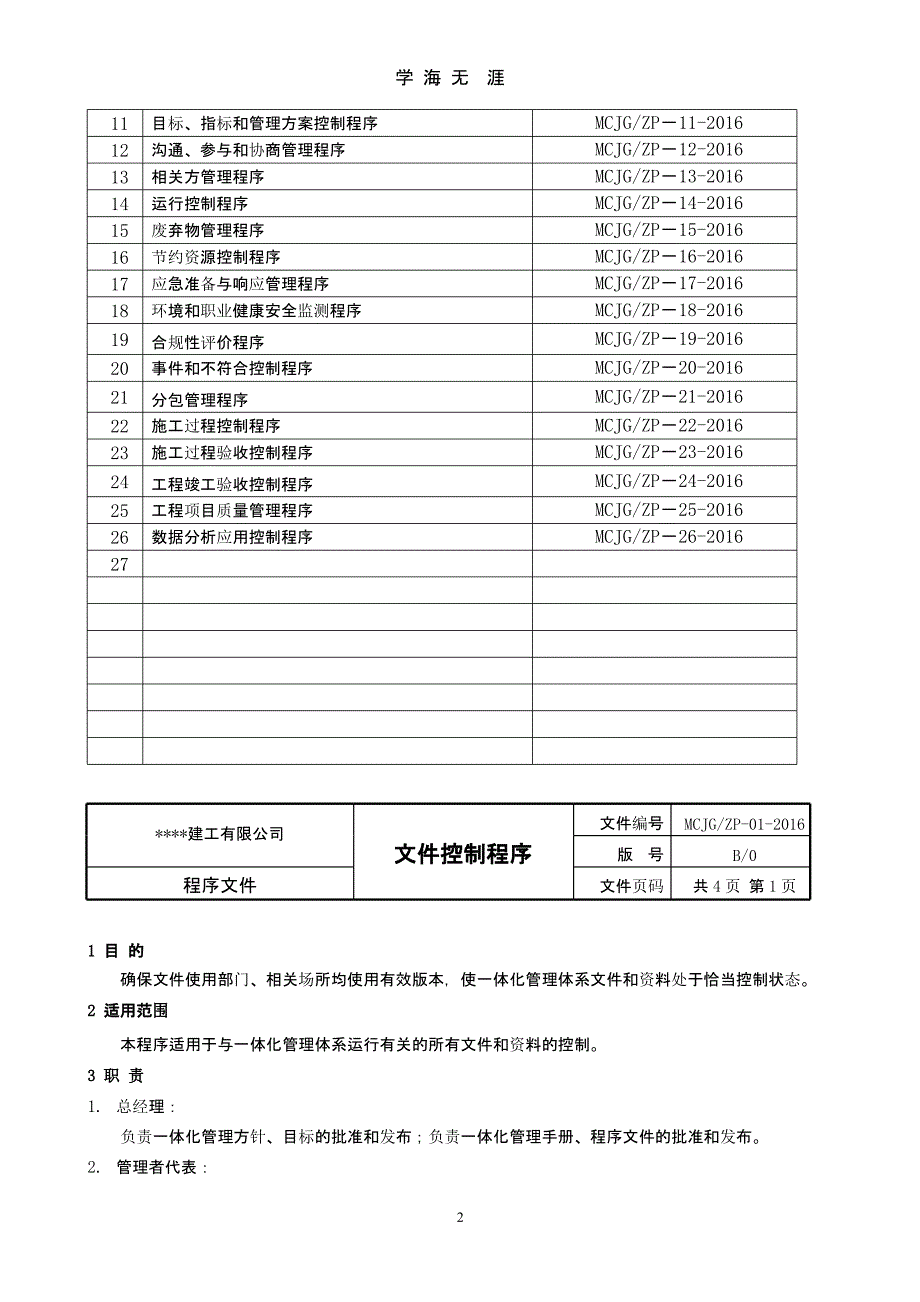 建筑工程三体系ISO9001全套程序文件（整理）.pptx_第2页