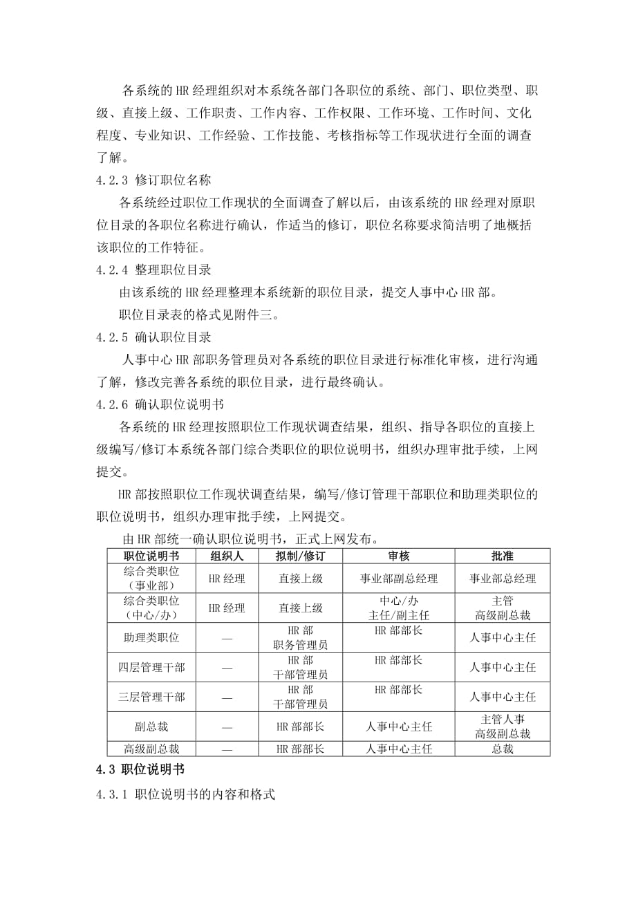 (2020年)管理运营知识企业职位分析管理方案_第4页