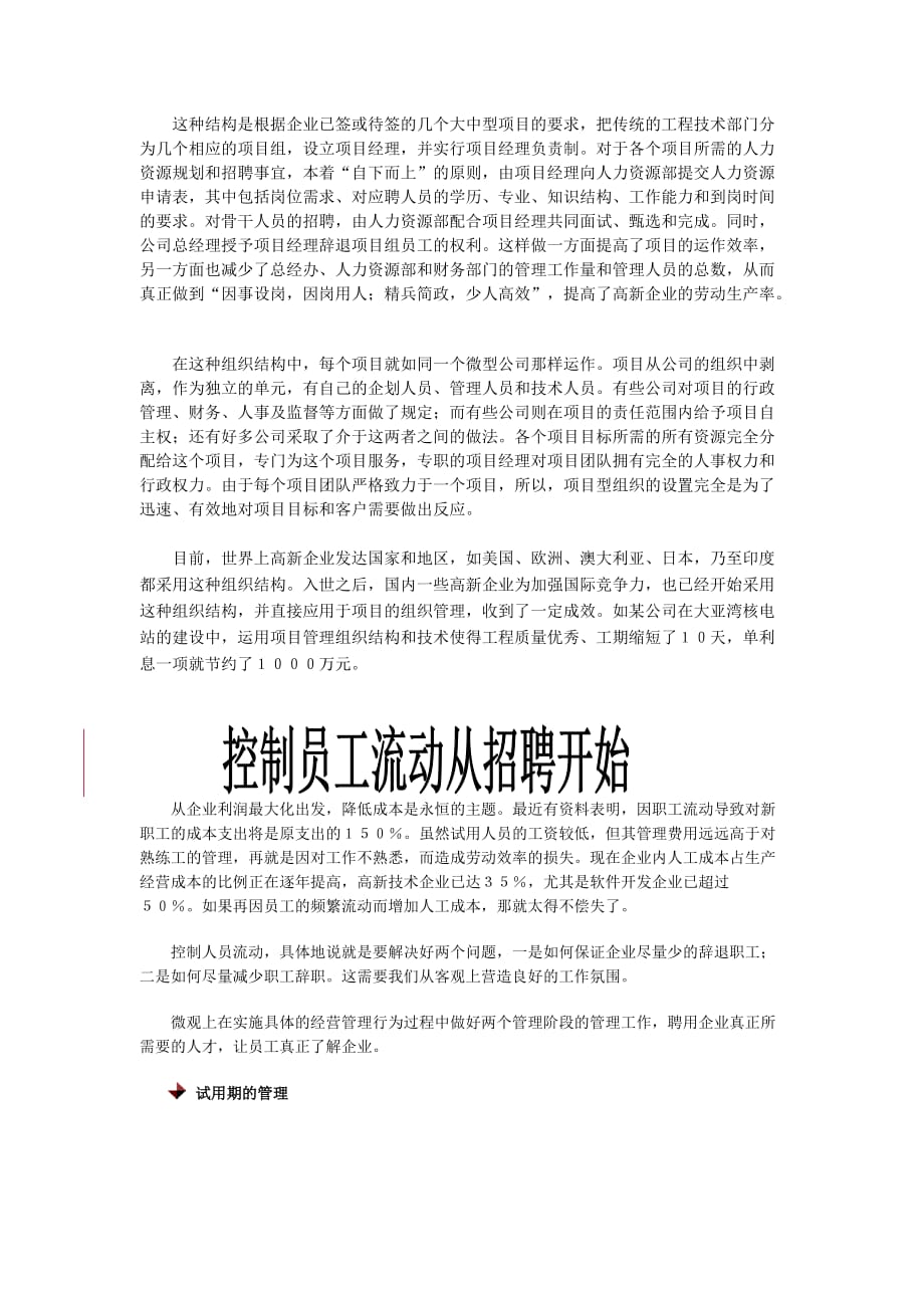 项目管理项目报告人力资源的项目管理_第2页