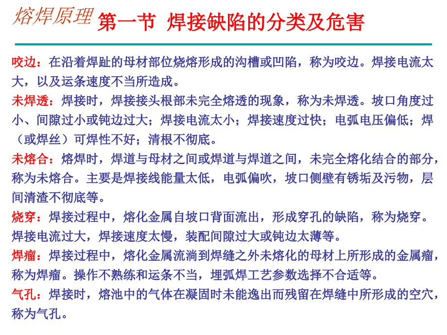 hc金属熔焊原理第六章 焊接缺陷及控制教学讲义_第3页