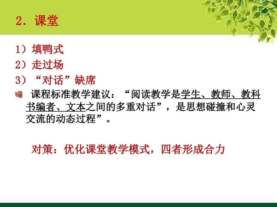 高中语文新课程选修模块教学中的问题及对策课件_第5页