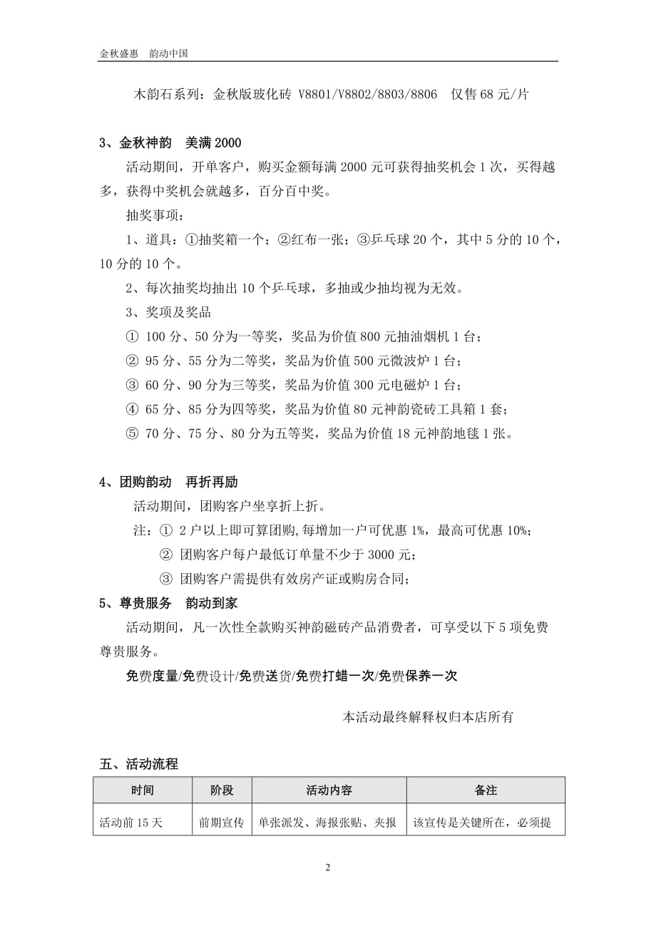 营销策划方案神韵磁砖金秋大型促销活动方案_第2页