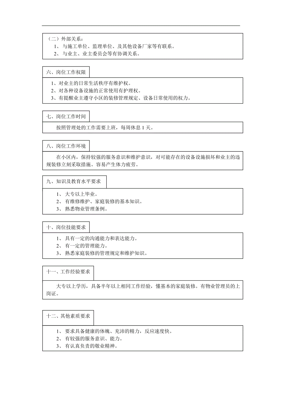 企业管理制度金居物业管理公司岗位制度_第2页