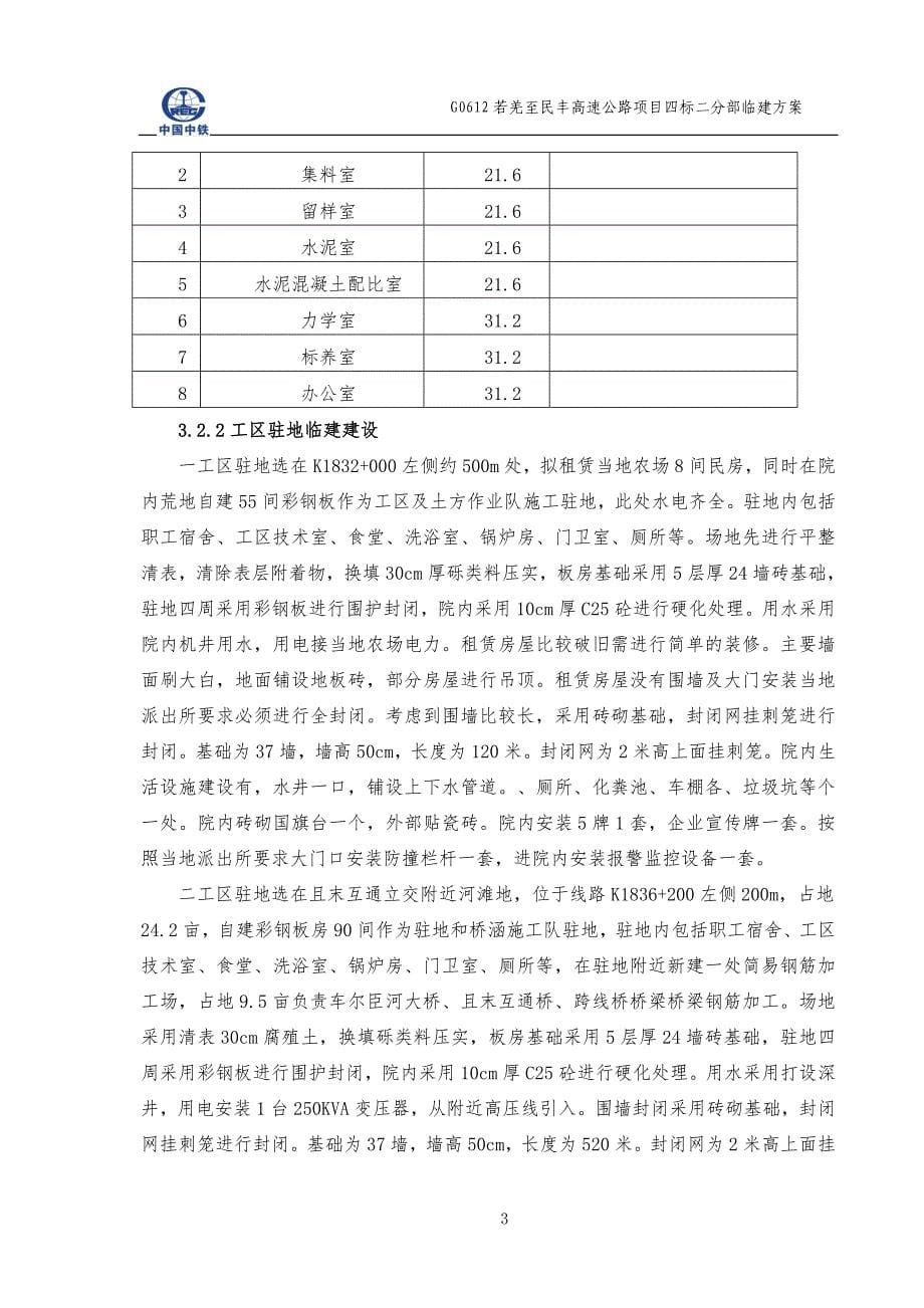 项目管理项目报告高速公路项目分部临建_第5页