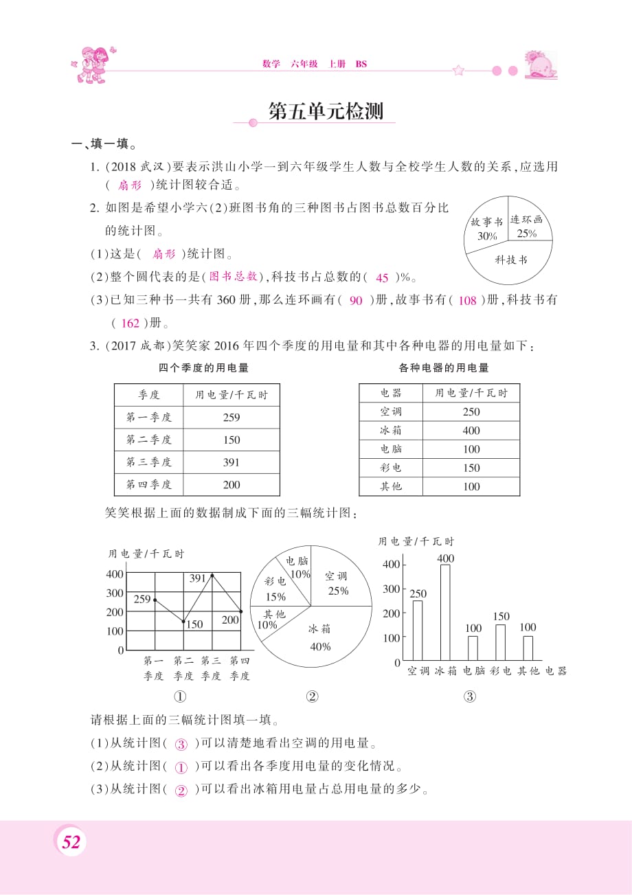 六年级上册数学试题-第五单元测试 北师大版（2014秋）（PDF 含答案 ）_第3页