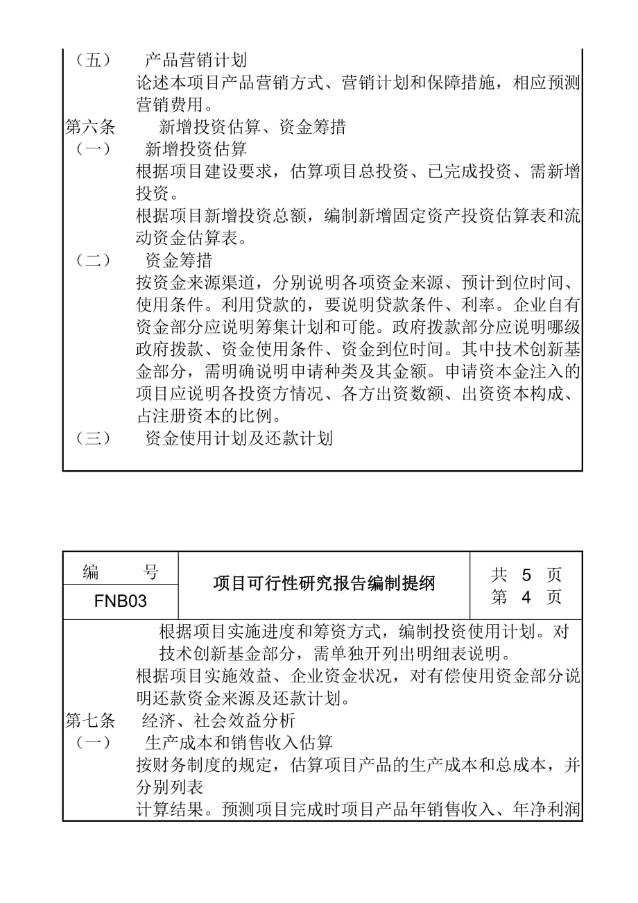 项目管理项目报告03项目可行性研究报告编制提纲_第4页